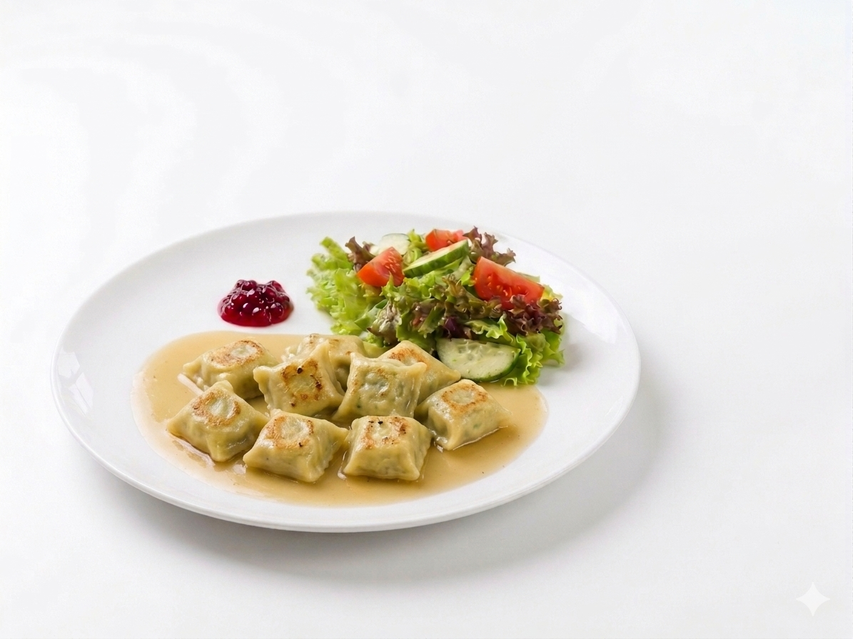 Maultauschen (Gemüse) & Salat